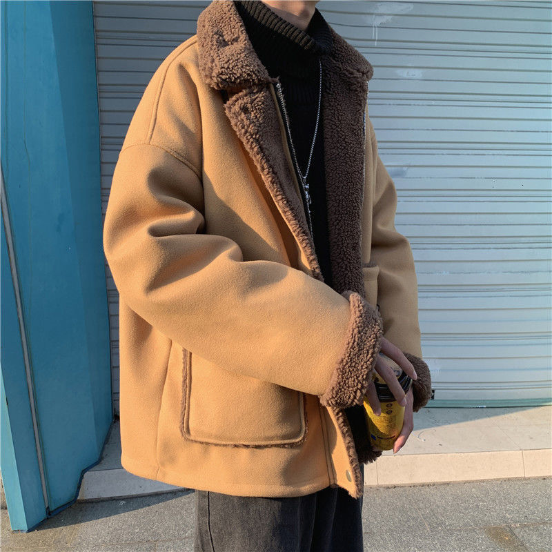 

2021 Men's Quilted Coat -autumn-winter New Thickening Wool-quilted Cotton Wool From Jacket Fashion Male Youth 251Q, Dark gray.