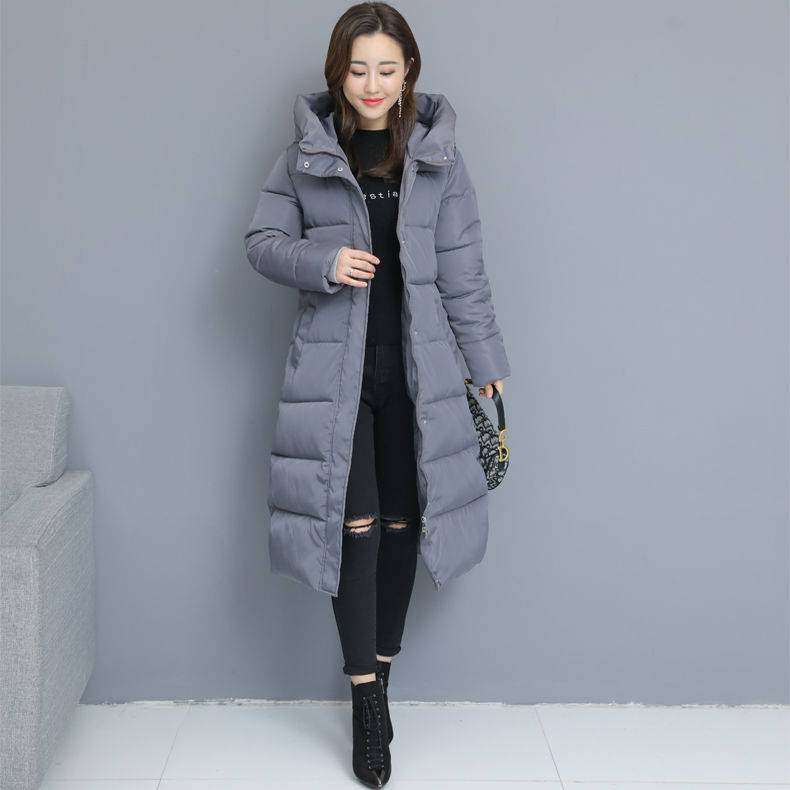 

New Style Trendy Coat Women Winter Jaet Cotton Padded Warm Maxi Puffer Coat Lady Long Coats Parka Femme Jaet M-4XL 9932, Black