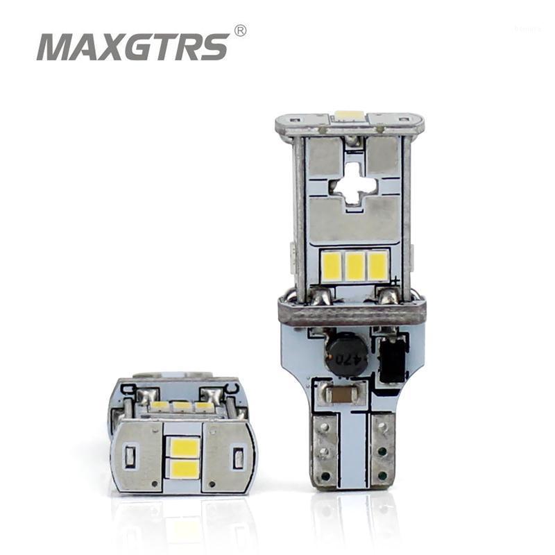 

MAXGTRS 2x New Upgrade Extremely Bright T15 W16W Canbus SMD3020 912 921 White 4300K Car LED Back-up Light Auto Reverse Lamp Bulb1, As pic