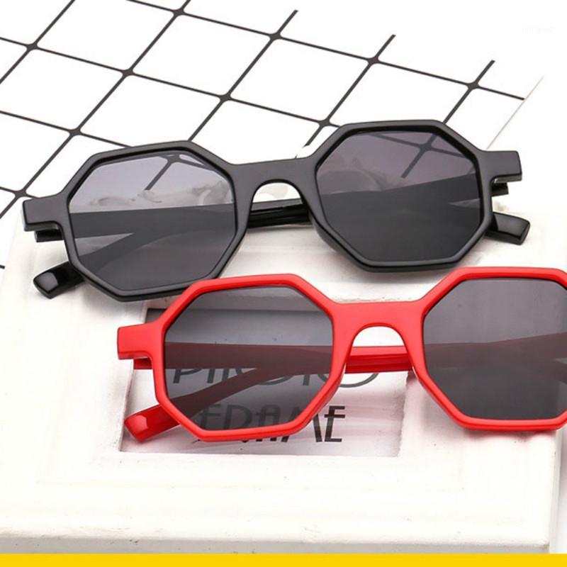 

Sunglasses Women Men Vintage 2021 Brand Designer Irregular Sun Glasses Personality Polygon Eyewear UV4001