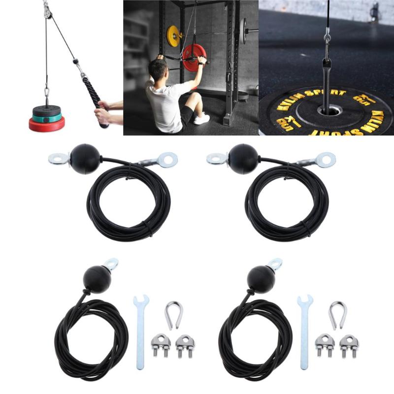 

LAT Pull Down Machine Replacement Cable, Forearm Biceps Triceps Roller Equipment Cable, 300kg/661lbs Bearing, 6mm
