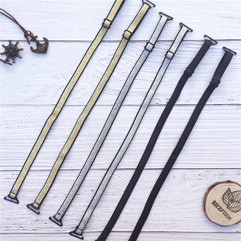 

Moly Story Shiny Bra Straps Replacement Women Intimate Accessories 1cm Width