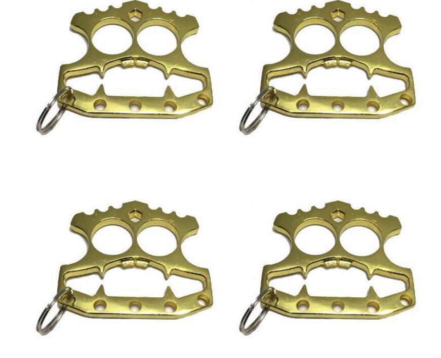 

New Finger buckle iron fist finger tiger outdoor Bottle opener Emergency window breaker self protection tool