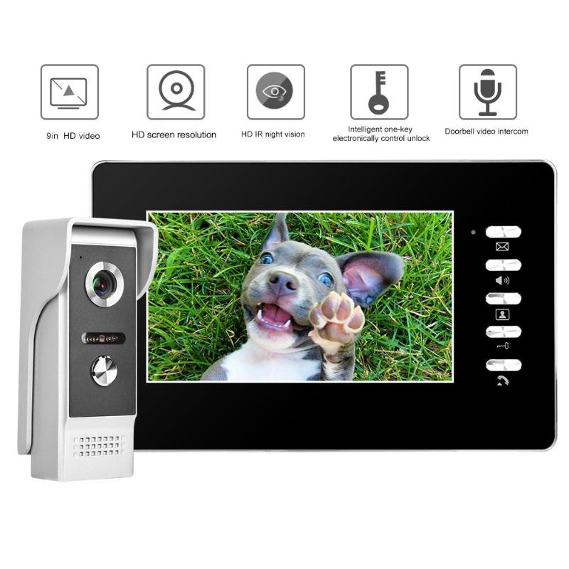 

7inch Wire Visual Doorbell Intercom Video Door Bell Interphone Home Security Hot