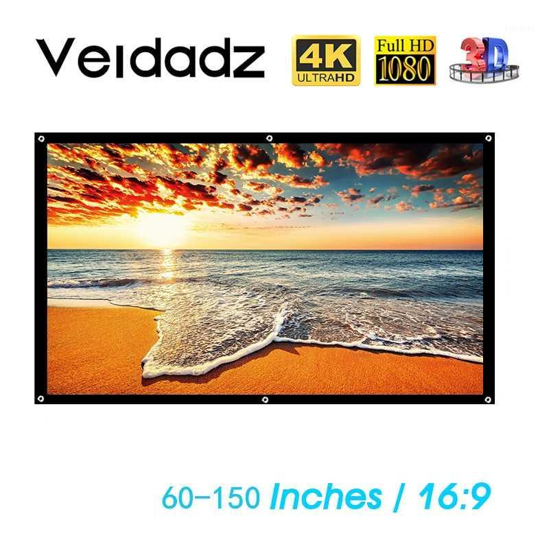 

VEIDADZ Projector simple curtain home outdoor KTV office portable 3d HD projector screen1