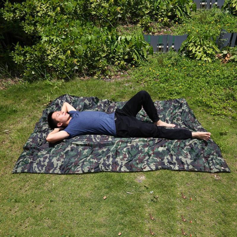 

Outdoor camping tent sun shelter Simple Tent camping mat ground mat camouflage outdoor sun shade awning1