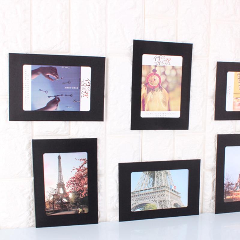 

10pcs Paper Photo Frame Retro Vintage Style Wall Art Home Decor Picture DIY Kit