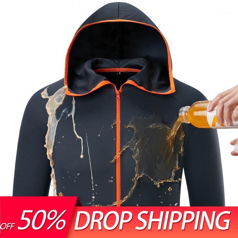 

Fishing Clothes For Men Tech Hydrophobic Clothing Casual Outdoor Camping Hooded Jackets Ice silk Waterproof Fishing Clothes1, Black