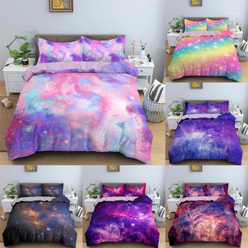 

3D Digital Duvet Cover Galaxy Sky Printed Bedding Set Beating Comforter Cover Kids Adult Bedding Set for Winter US/EU/AU Size1, Pattern 2