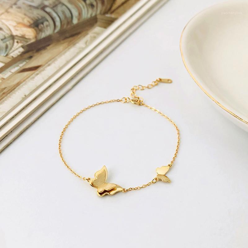 

Aide 925 Sterling Silver Bracelet Ins Japanese And Korean Style Butterfly Personality Net Red Explosion Accessories Chains