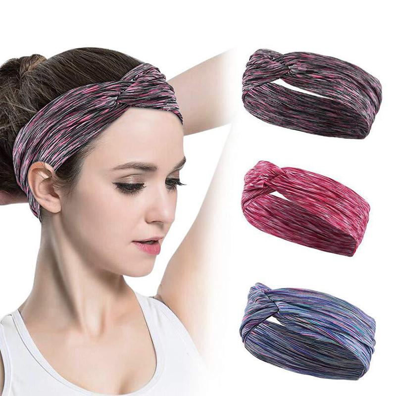 

Workout Headbands for Women Hair Wide Yoga Headbands Sweet Band Sports Fitness Elastic Hair Bands for Women, Style 2