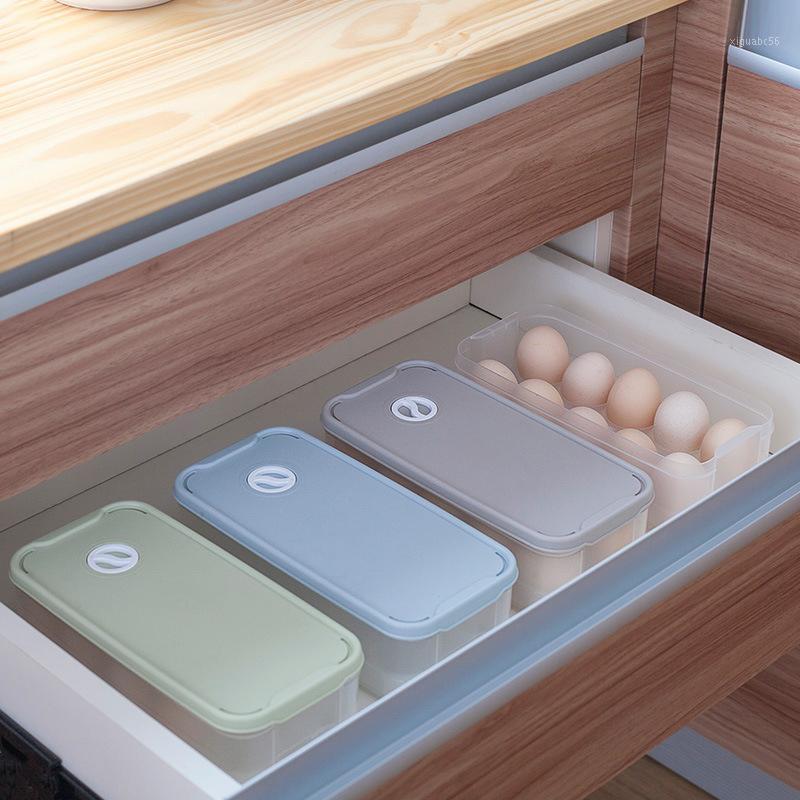 

10 grid egg box organizer kitchen box refrigerator storage Crisper refrigerator container storage home organizer tool1