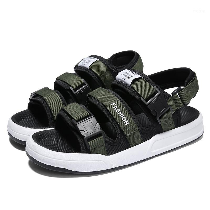 

big masculina zandalias sandles roman rasteira sandel heren homme man sandals deportivas rubber sandal da outdoor beach leather1, Black