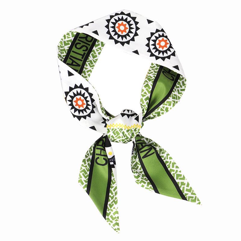 

2020 new long small silk scarf neck decoration wrist thin thin scarf wrapped tying bag handle ribbon headband streamer