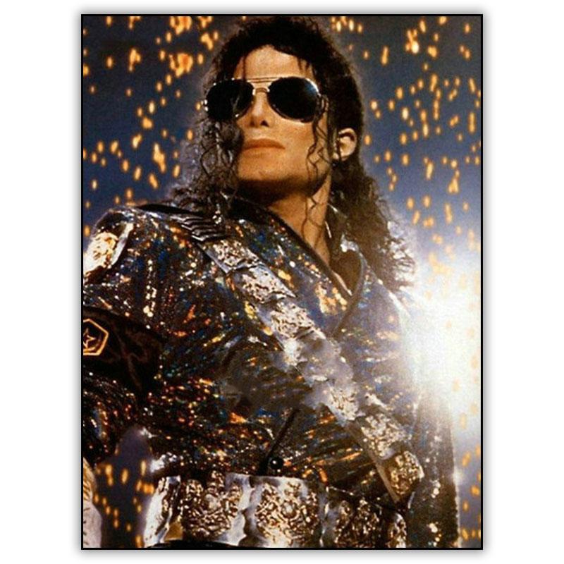 

Michael Jackson 5d DIY Diamond Painting Set Full Drill Square Picture Crystal Mosaic Diamant Painting Embroidery Accessories Art