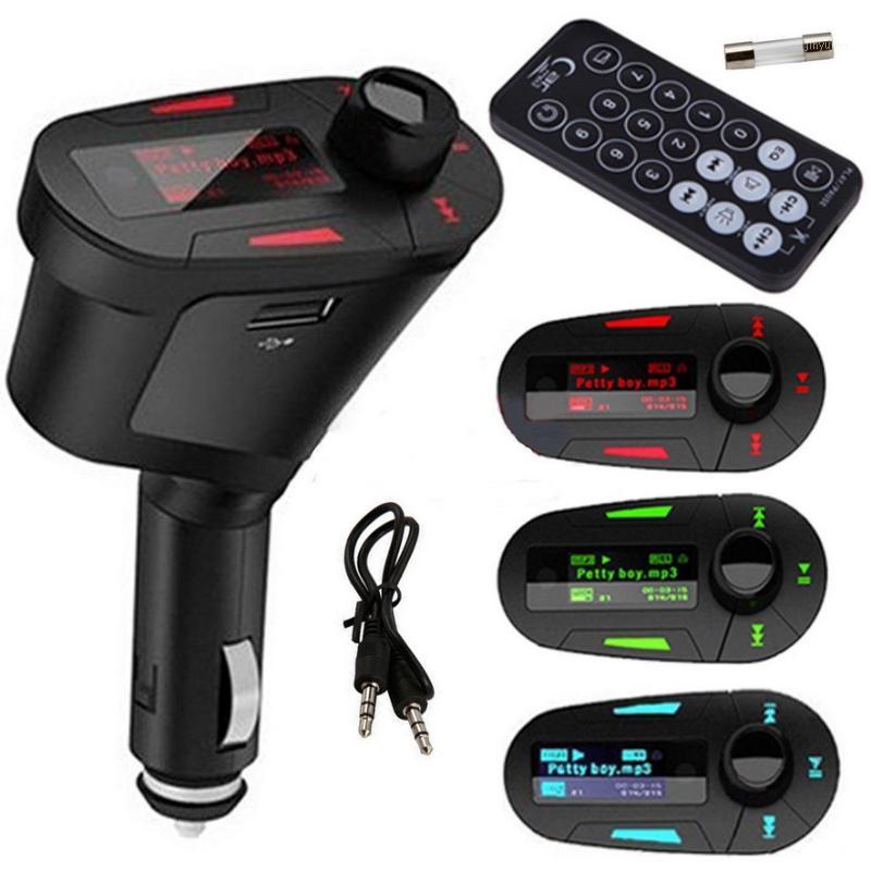

Handsfree Car Kit Wireless FM Transmitter MP3 Player Car Kit Charger For 6 Samsung Smart Phone LCD Hot Selling1