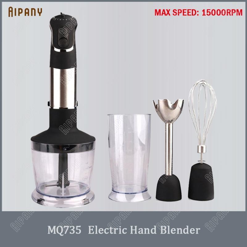 

MQ735 kitchen immersion hand blender mixer stainless steel bladed hand juicer egg beater meat mincer dry grinder processor1