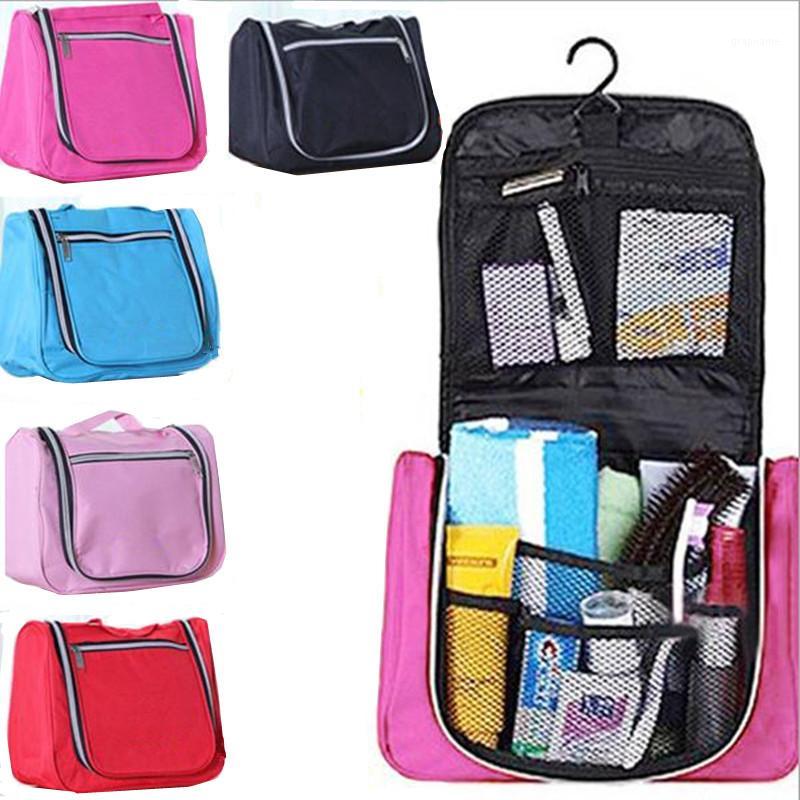 

Ladies Waterproof Luxury Travel Organizer Bag Women Cosmetic Bag Hanging Unisex Makeup Bags Washing Toiletry Kits Storage1, Black