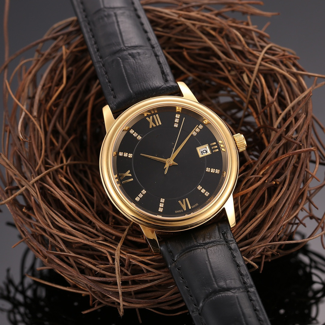 

new spot men's steel shell belt european watch factory direct sales, Slivery;brown