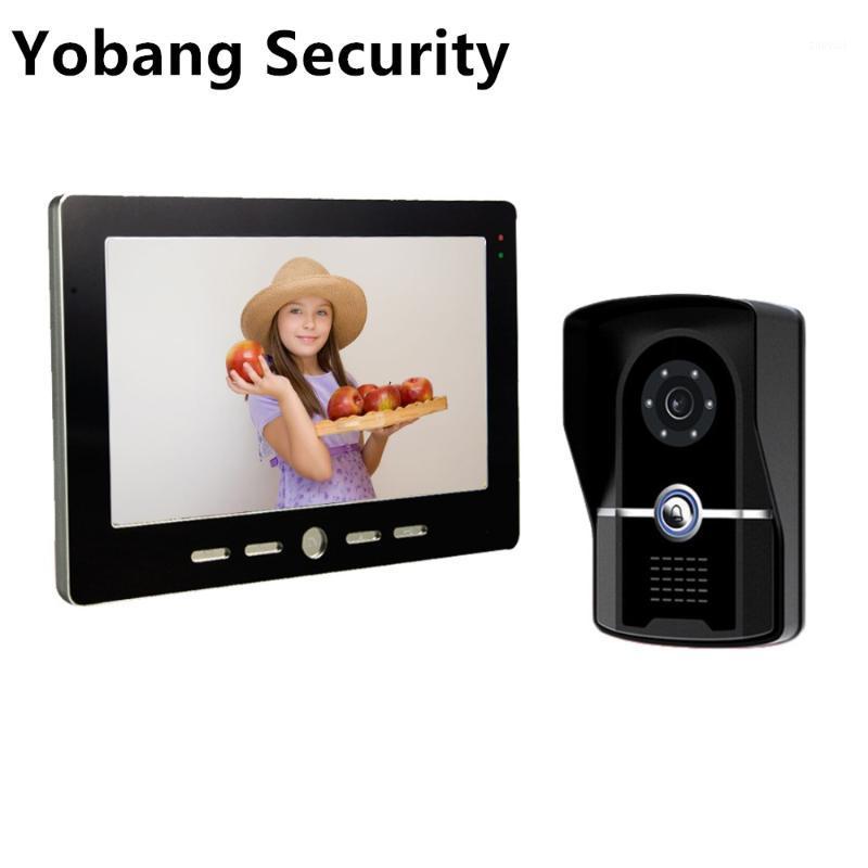 

Yobang Security 10"Inch Doorbell Phone Doorbell Video Intercom Kit 1-camera 1-monitor Night Vision Intercom1