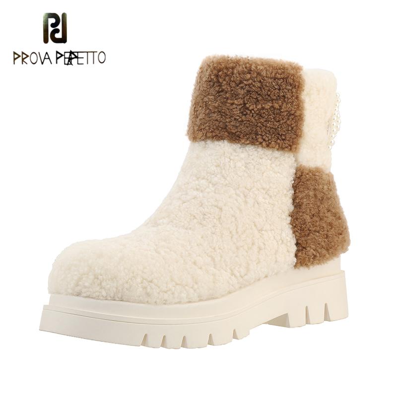 

2021 Winter New Plus Velvet Thick Warm Cotton Snow Shoes Fashion Platform Leather Women Boots Thick Bottom Ankle Boots Trend, Beige