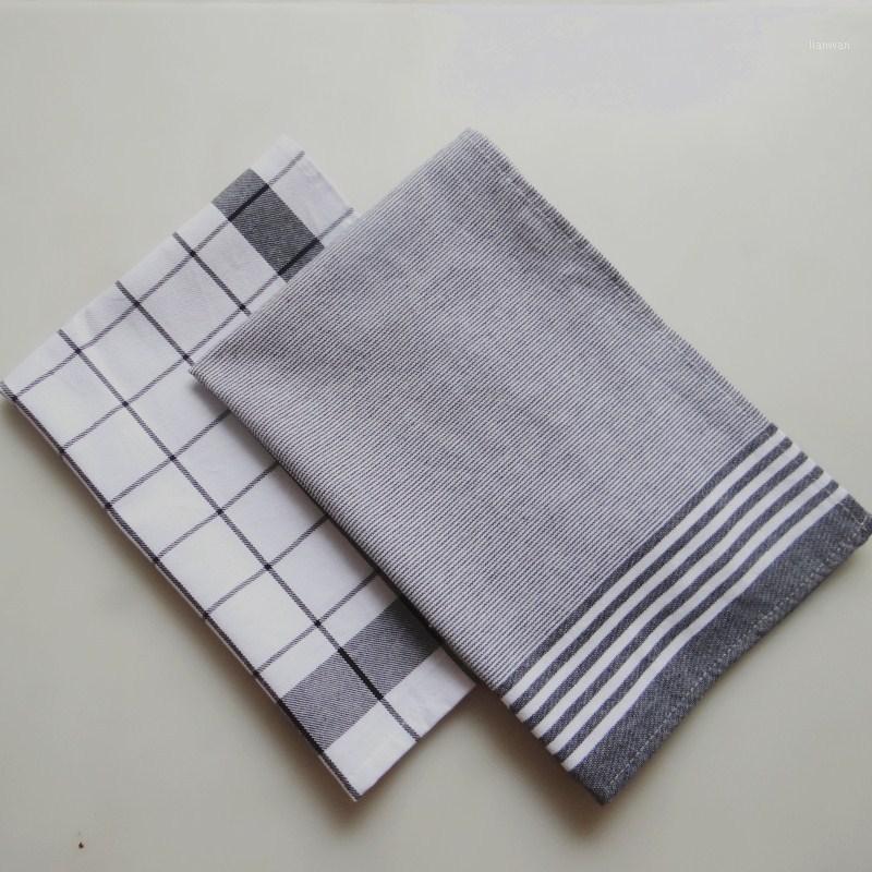 

Useber Nordic Style Cotton Yarn-dyed Striped Napkin Kitchen Towel Small Tablecloth Cover Towel Large SizeSimple But Refined1