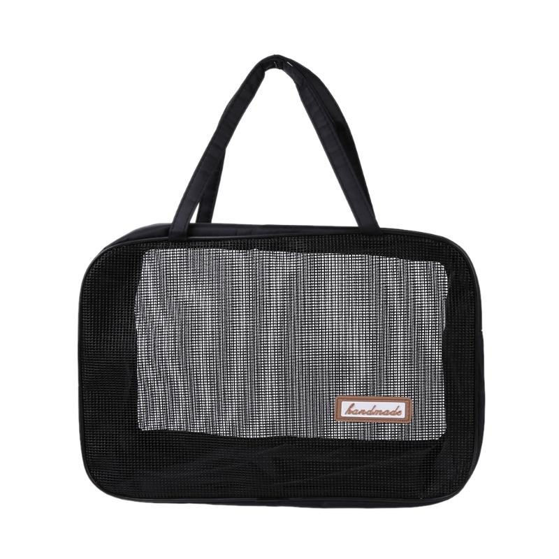 

Portable Bathing Bag Mesh Shower Toiletry Pouch Travel Makeup Storage Holder
