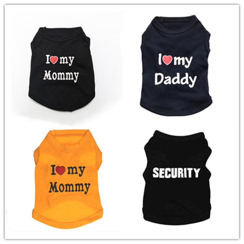 

Cute Printed Summer Pets tshirt Puppy Dog Clothes Pet Cat Vest Cotton T Shirt Pug Apparel Costumes Dog Vest for Small Dogs, 01