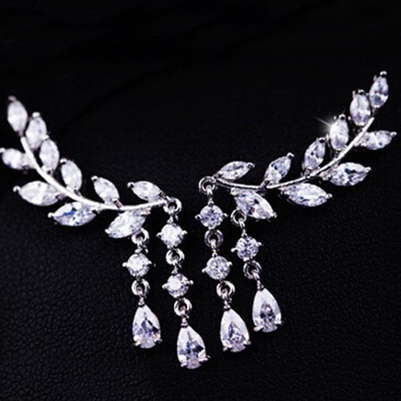 

Stud Simple Fashion Accessories Elegant Jewelry Leave Gift Decorative Daily Tassel Earrings