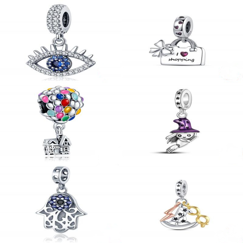 

Fits Pandora Bracelet Necklace 925 Sterling Silver love Charms Beads Series For Women 925 Silver Pendant Diy Jewelry gift