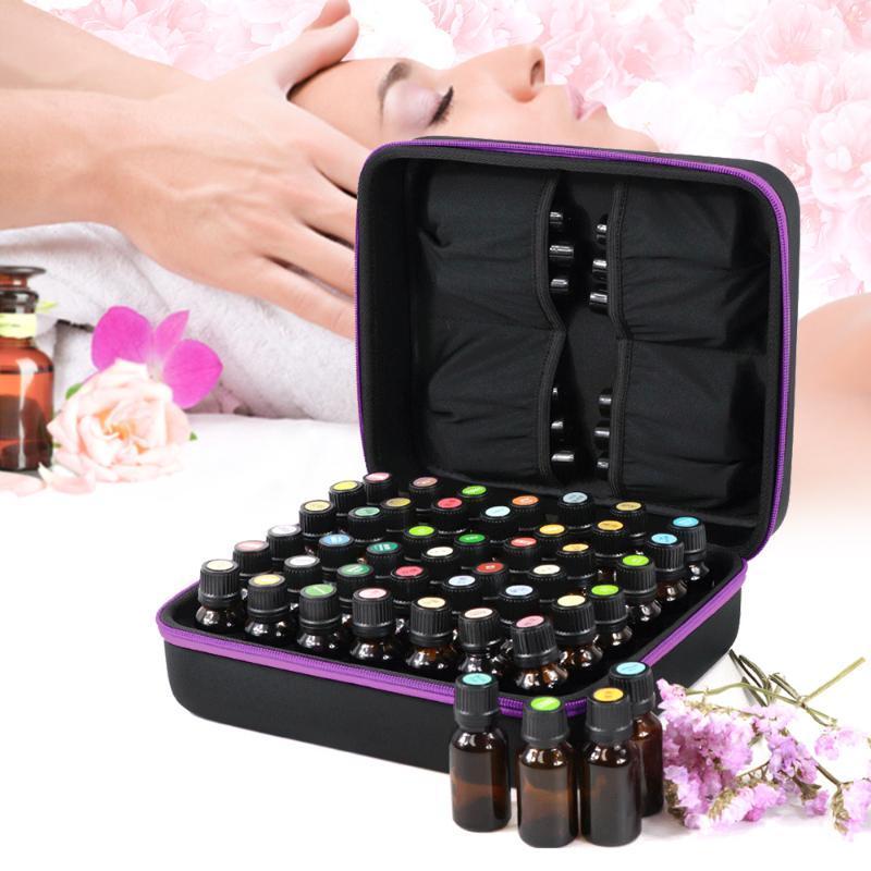 

42/70 Bottles Essential Oil Case 10ML 15ML Perfume Oil Essential Box Travel Portable Carrying Holder Nail Polish Storage Bag1