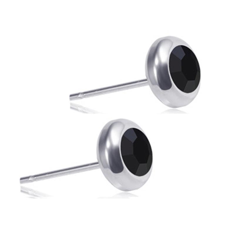 

Stud ZIMNO Small Silver Color Pin 4mm 6mm 8mm Rhinestone Earrings For Women Jewelry Earring Fashion Boyfriend Goth Accessories