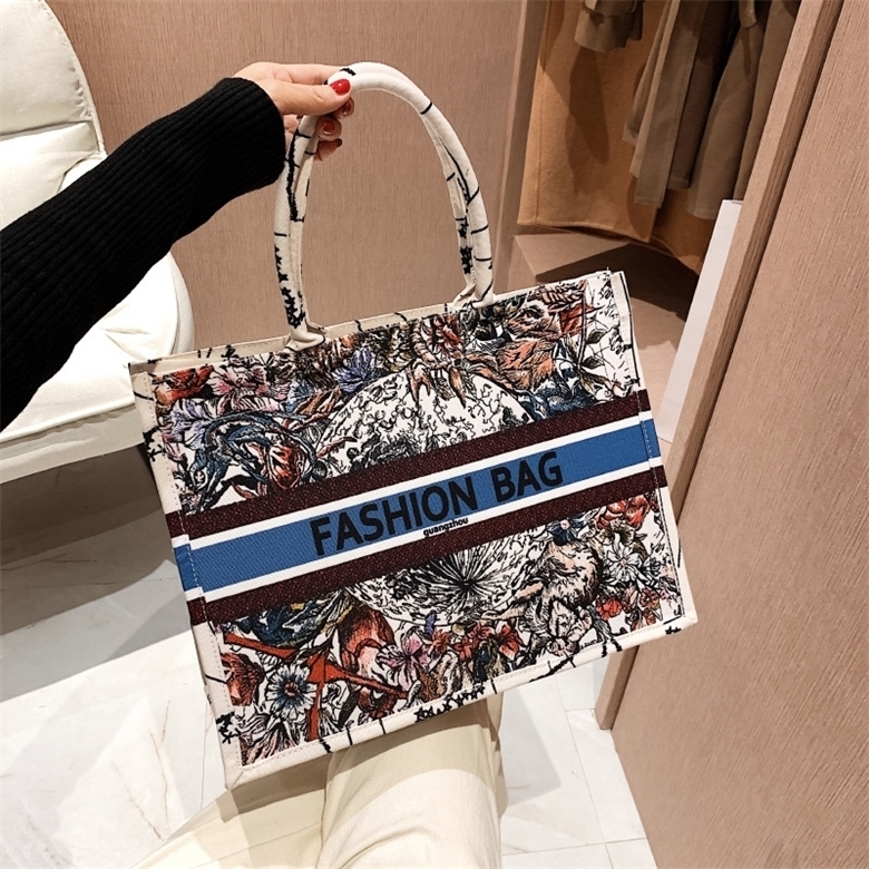 

Factory Store Shop Canvas bag women's new 2022 fashion graffiti personality ins net red large capacity portable Tote Bag BB7W, Section one