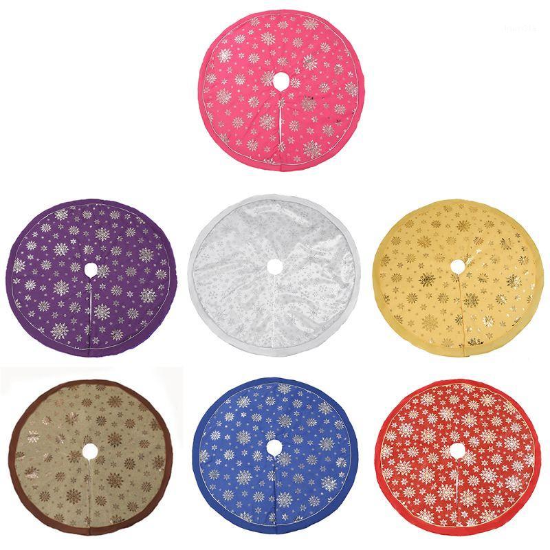 

120CM fabric Tree Skirt for Hotel Shopping Mall Home Christmas Decorations1