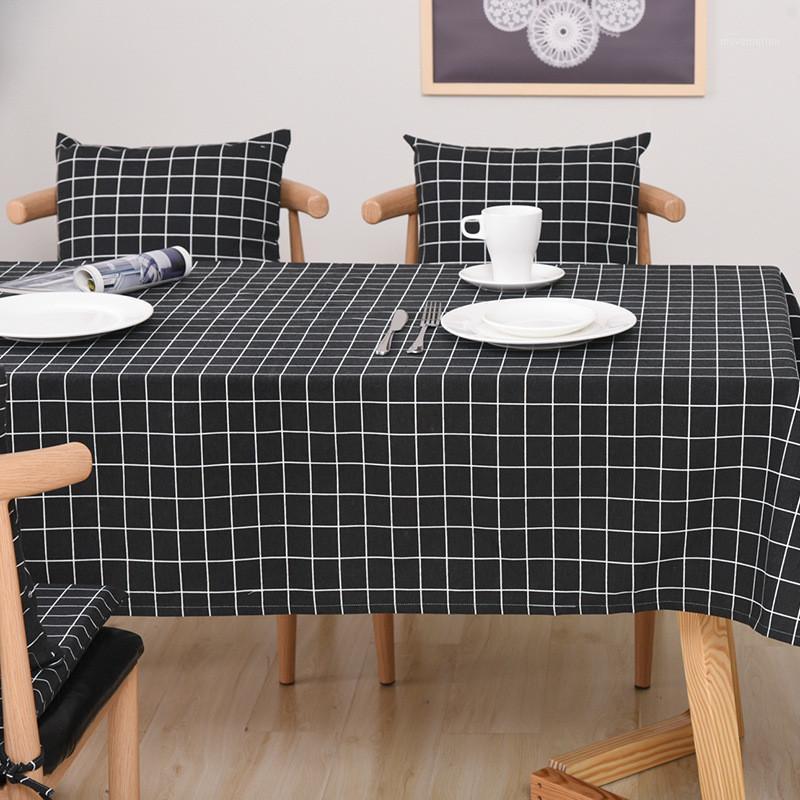 

Nordic Simple Style Square Napkin Dinner Table Cotton Geometric Placemat Setting Placemats Table Bowl Plate Pad Coasters 40*60cm1, Type 3