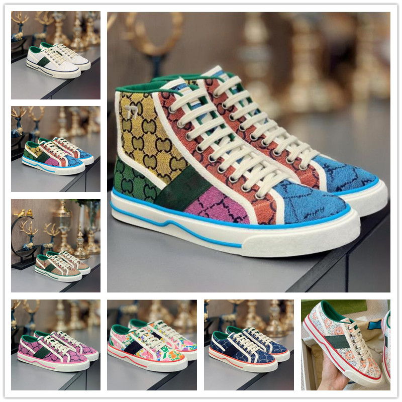 

1977 Canvas Casual shoes Luxurys gg Designers Womens Shoe Italy Green And Red Web Stripe Rubber Sole Stretch Cotton Low Mens Sneaker guccie for women shoe with box, I need look other product