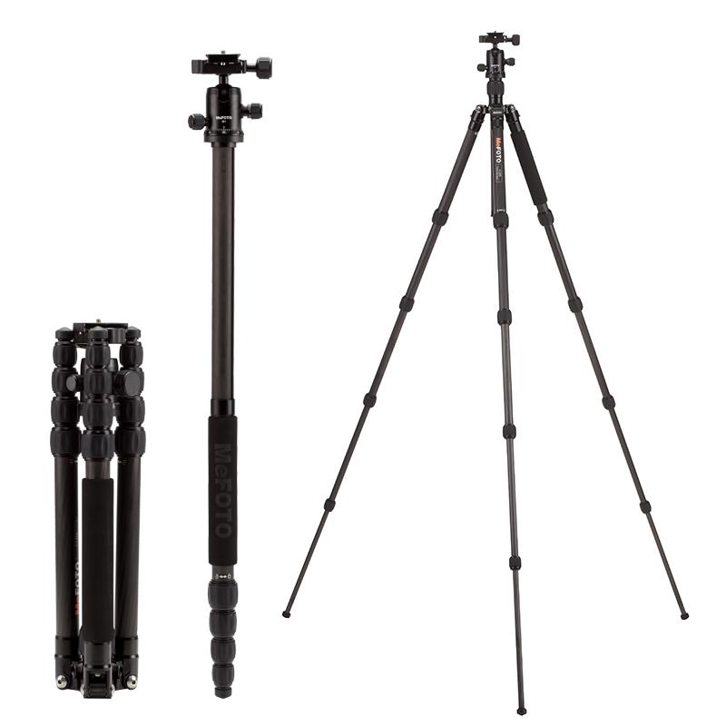 

MeFOTO Carbon Fiber Tripod Monopod C1350Q1 SLR Camera Portable Tripod With Head Photography Equipment Lightweight