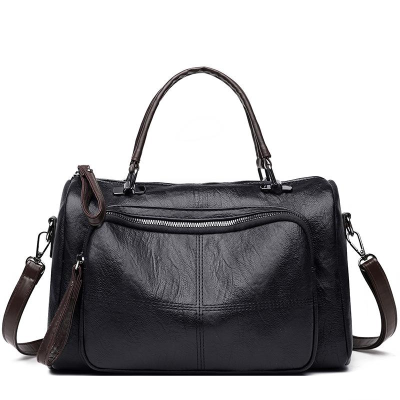 

2021 Fashion Simple Lady Handbags Women Designer Large Capacity Female Shoulder Bag Sac Femme Crossbody Bag Messenger, Black