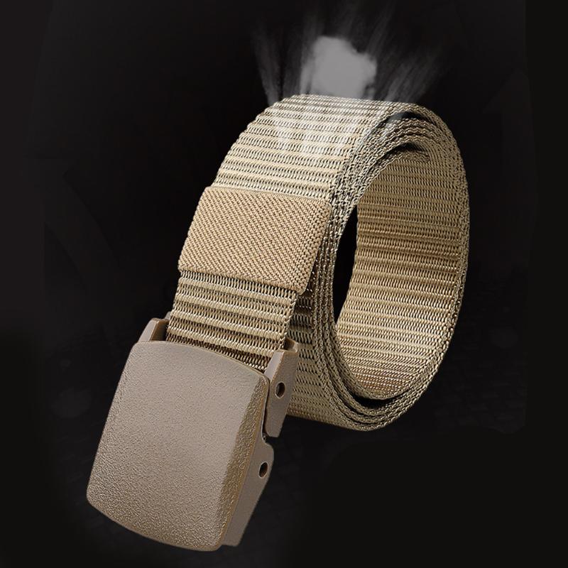 

Belts Durable Mens Belt Army Style Outdoor Hunting Tactical Multi Function Combat Survival High Quality Nylon Male Luxury, Black