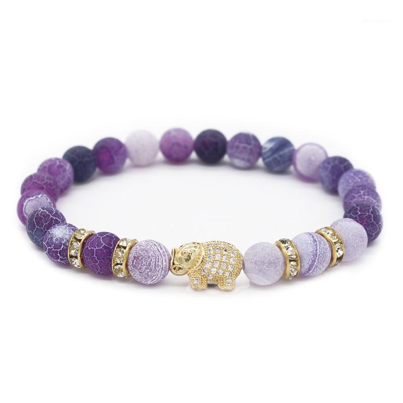 

Cz Crystal Elephant Bracelet for Women and Men 8mm Natural Stone Yoga Bracelets & Bangles Jewellery MBR1800491