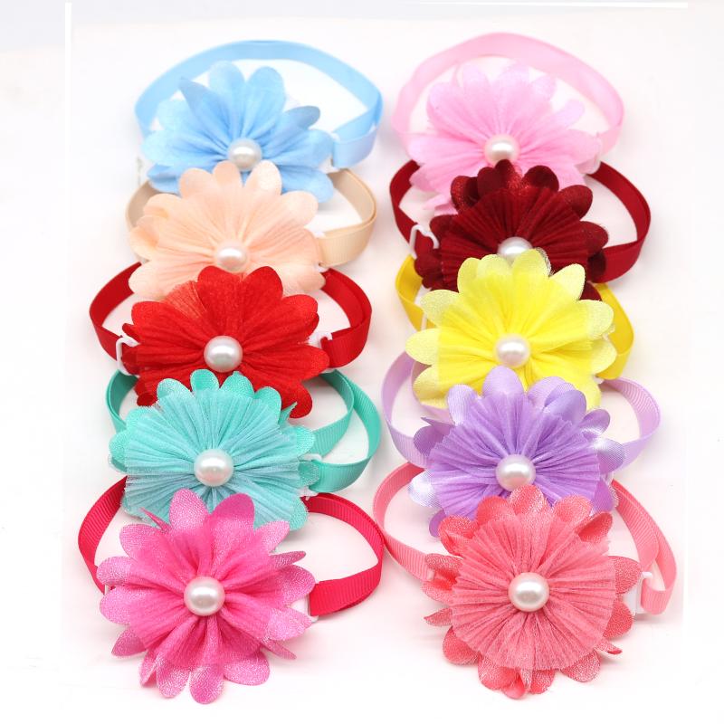 

30pcs Dog Bow Tie Small Dog Cat Pet Bowties Neckties Accessories Summer Pet Supplies Grooming Accessories for Small Dogs, Multi