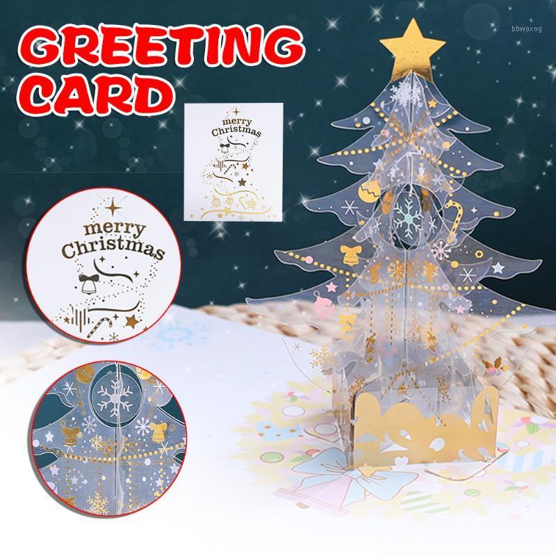 

Christmas Tree 3D -Up Greeting Card Merry Christmas Greeting Cards for Gift Kids HG991