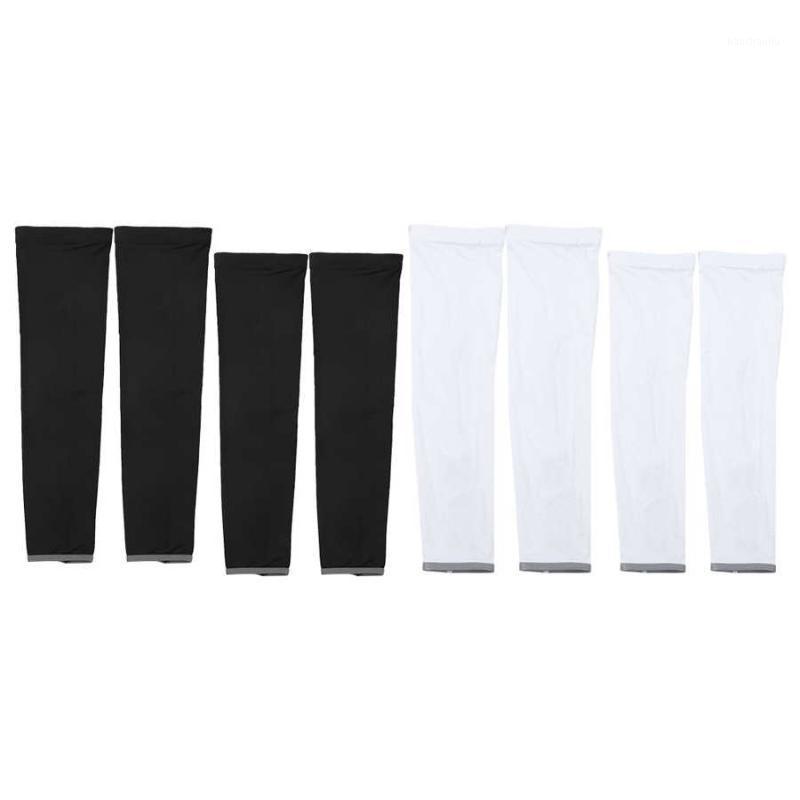 

1 Pair Breathable Mesh Arm Warmer Sunscreen Arm Covers with Reflective Strap Outdoor Sports Fitness Running Cycling Sleeves1, White