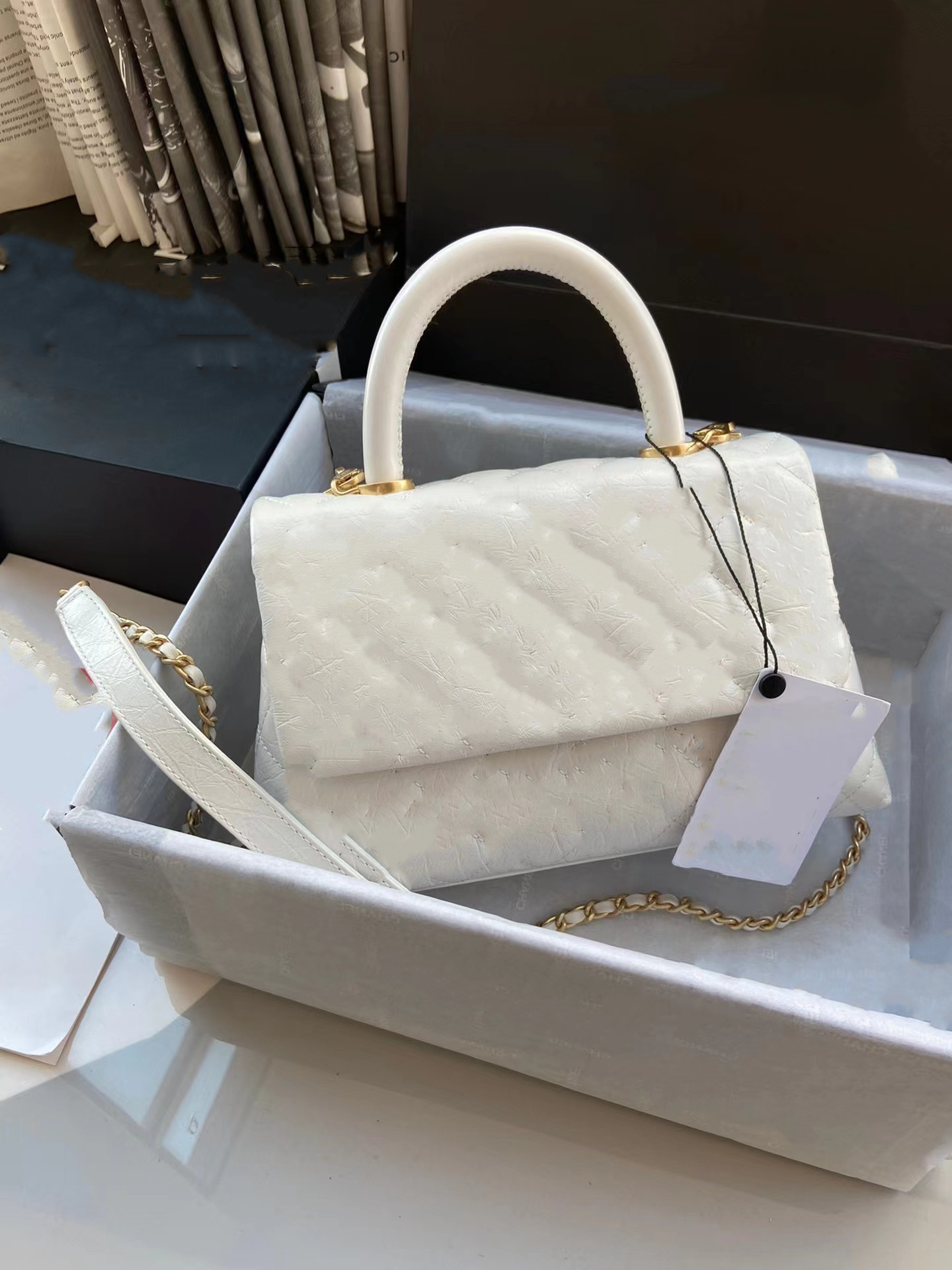 

5A+ top quality Crossbody Designer Bags Luxurious Designers Women handbag gold chain shoulder purse lamskin leather envelope wallet black clutch, Package