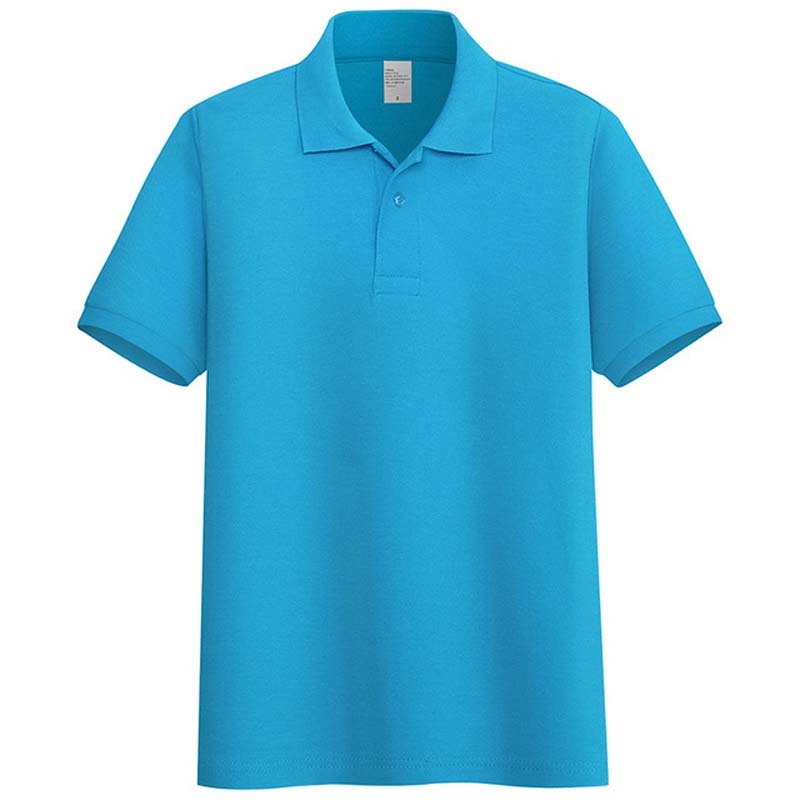 

2021 New Brand Clothing Men Business Casual Solid Male Polo Shirt High Quality Sports Short Sleeve Qj9n, 3polo-zangqing