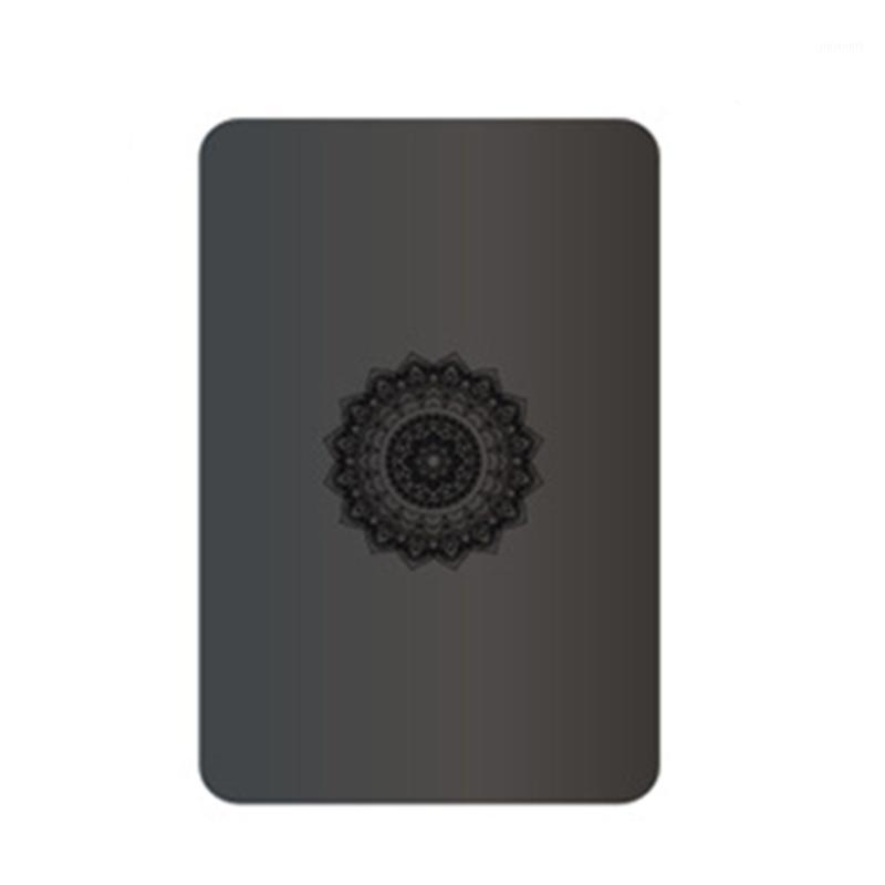 

PU Natural Rubber Yoga Mat Rectangle Flat Support Mat Non-slip Elbow Support Pad Fitness 61*40cm Single1, Black