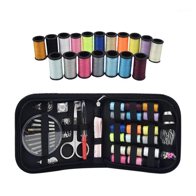 

70pcs/set Portable Travel Sewing Box Kit Sewing Thread Stitches Knitting Needles Tools Cloth Buttons Craft Scissor Mom Gifts1