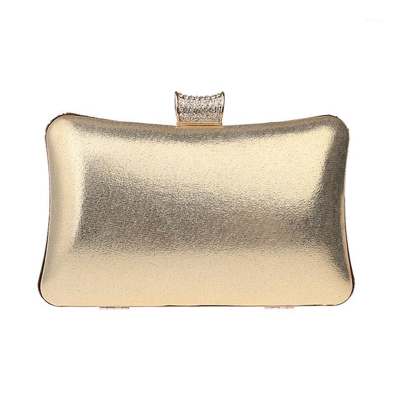 

DAIWEIWomen Evening Bag Clutch Handbag With Diamonds leatherette PU All Seasons Wedding Event/Party Formal Metal Chain New B1, Black