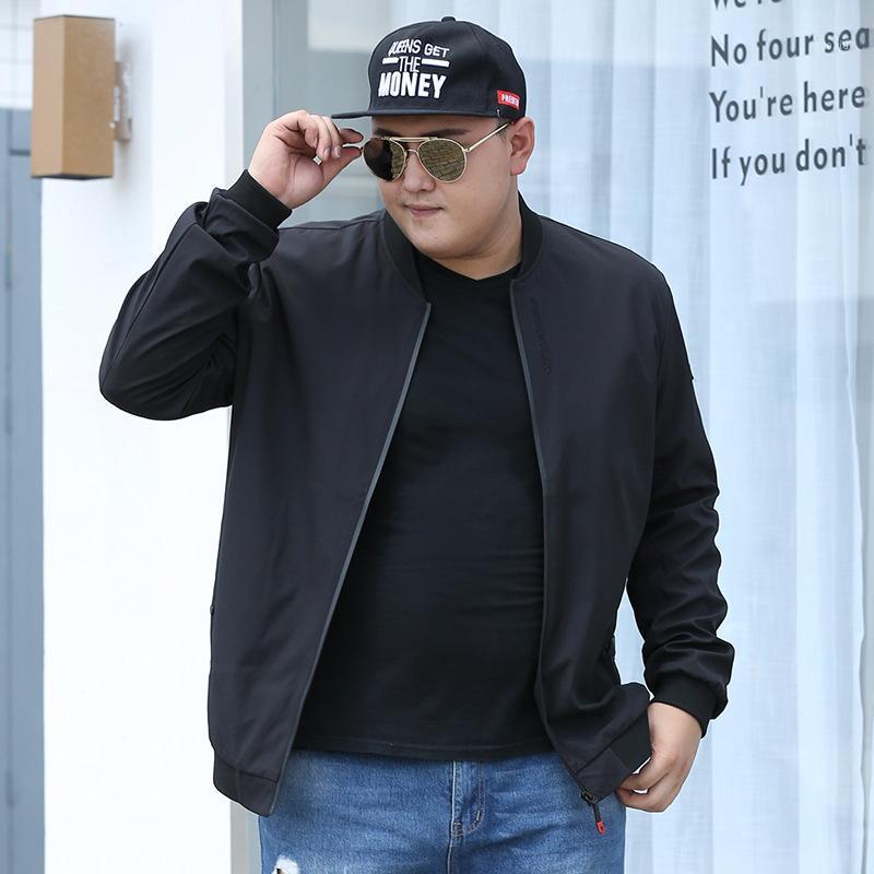 

2020 Spring and Autumn Men's Jackets Men's Sports and Leisure Comprehensive Training Jackets Loose Large Size Tops 8XL1, Black