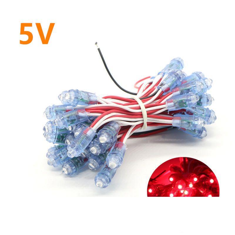 

50pcs string LED Lighting Modules F8 12mm Width Single Color IP65 Waterproof Led Pixel Light For Sign Letter